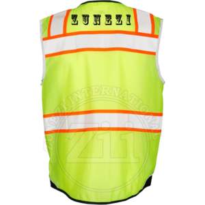 Gilet de sécurité en polyester réfléchissant haute visibilité de qualité supérieure ANSI classe 2 EN ISO 20471 classe 2 vêtements de travail d'hiver imperméables FR pour mieux - Product Image 2