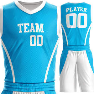 Custom Team Logo Basketball Uniform Set Plus Size Lightweight Breathable Quick Dry Summer Sleeveless Shorts Sublimation <b>Applique</b> - Product Image 5