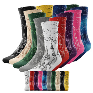 Chaussettes de sport confortables à compression OEM ODM Conception personnalisée Sublimation Gym Running Sports Usage quotidien Athlétique Unisexe - Product Image 1