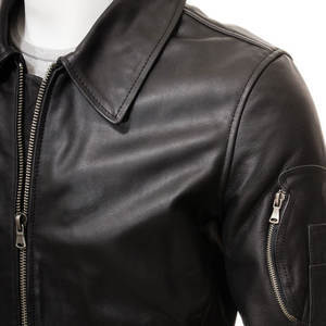 Veste en cuir de qualité supérieure de style High Street pour hommes, coupe-vent et respirante, coupe-vent imperméable et confortable pour l'hiver - Product Image 5