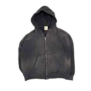 Conjuntos Deportivos Personalizados con Logotipo para Hombre, Estilo Lavado Ácido, Sudadera con Capucha y Cordón, Pantalones Deportivos de Felpa, Tallas Grandes, Estilo Retro Urbano para Invierno - Product Image 3