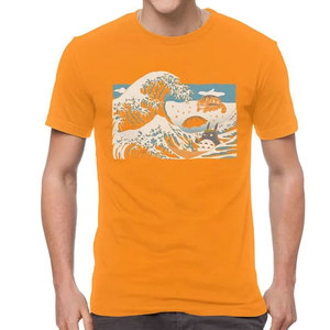 Camiseta de cuello redondo de alta calidad para hombre, Impresión de logotipo personalizado, sublimación de primera calidad, lona de algodón de peso pesado, diseño en blanco de talla grande - Product Image 6