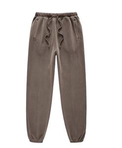 Pantalon décontracté à taille élastique de la meilleure qualité pour hommes séchage rapide coton polyester grande poche léger design plat vente avant - Product Image 1