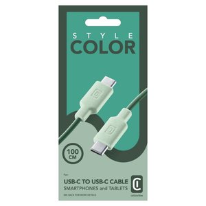 Cavo <b>USB</b> <b>C</b> STYLECOLOR Green 1m USBDATAC2CSMARTG - Product Image 2