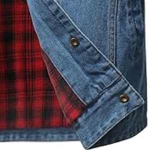 Veste vintage d'hiver pour homme avec col montant et manches longues - Product Image 5