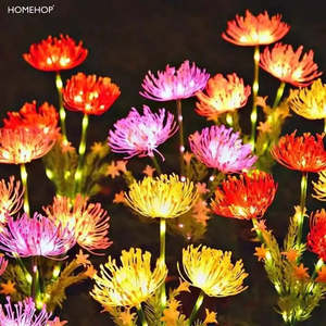 20 LED Solar Decorative Flower Lights for Outdoor Gardens Waterproof Warm White <b>Lamp</b> for Home Decor Pathways - Product Image 5