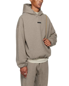 ใหม่ล่าสุด เสื้อฮู้ดดี้ผู้ชายสไตล์สตรีทแวร์ ผ้าฝ้าย 100% ทรงโอเวอร์ไซส์ ไหล่ตก สวมใส่สบาย ลายปัก 3 มิติ - Product Image 2