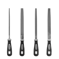 Ensemble de 6 limes en acier à haute teneur en carbone de qualité industrielle, kit d'outils professionnels faits à la main pour le travail du métal et du bois