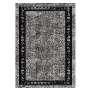 RUGS DEPOT LXDP-0194 Wholesale Charcoal Grey Marble Effect Digital Printed Machine Washable Chenille Area Rug Non <b>Slip</b> - Product Image 1
