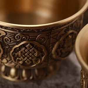 Tasse en cuivre écologique bouteille Vintage martelé laiton tasse Moscou Mule bière café cruche/tasse - Product Image 3