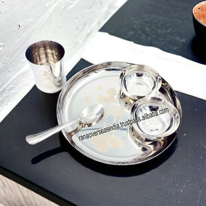 Meilleures ventes petit déjeuner et dîner ronds en acier inoxydable pour salade apéritif biscuits aux fruits - Product Image 4