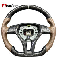 Volant en fibre de carbone avec écran LED personnalisé YTcarbon pour W204 W203 W205 W207 W210 W211 W218 W163 W172 GLK AMG