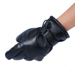 Gants chauffants imperméables coupe-vent respirants en gros pour les sports d'hiver, écran tactile, utilisation en moto, cuir, doigts entiers - Product Image 3