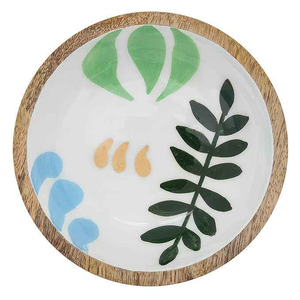 Tazón de Madera Pulida Hecho a Mano de Alta Calidad con Diseño de Hoja de Árbol, Impresión Esmaltada, Ecológico, Nuevo, Directo de Fábrica, Exportador - Product Image 5