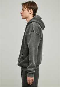 OEM nouvelle arrivée pulls à capuche thermiques délavés à l'acide pour hommes style unique respirant délavés à l'acide 100% sweats à capuche en coton - Product Image 2