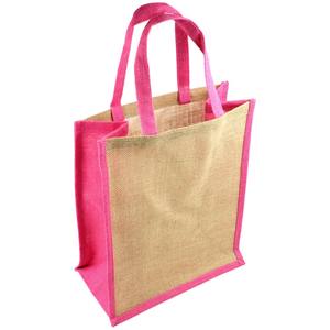 Bolsa de arpillera de lino con impresión de logotipo de tamaño personalizado al por mayor, bolsa de yute de color natural para embalaje de regalo de boda - Product Image 6