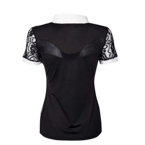 Nouveau design, vêtements de sport pour femmes, chemises d'équitation en plein air, vente en gros de chemises de concours à manches courtes avec logo personnalisé - Product Image 2