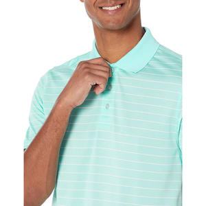 Polos personnalisés en coton pour hommes avec logo brodé Polos d'été de qualité supérieure respirants pour hommes 2024 - Product Image 3