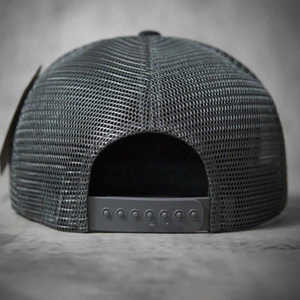 Custom Logo Print <b>Flat</b> Brim Hip Hop Trucker <b>Hat</b> Vietnam Manufacture Wholesale Blank 5 Panel Cotton Mesh Snapback <b>Hats</b> Supply - Product Image 4