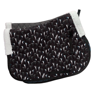 Selle de cheval matelassée élégante avec fourrure, logo personnalisé, vente en gros, selle d'équitation CLOVELIS IMPEX, respirante, tout usage - Product Image 1