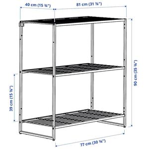Steel <b>wire</b> white storage shelving <b>rack</b> classy indoor outdoor made in india for home hotels and restaurant kitchen living room - Product Image 4