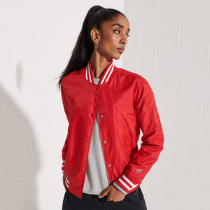 New Winter Collection Breathable Waterproof Windproof Plain Solid Varsity Jackets Street Fashion Women Clothing <b>Covered</b> <b>Button</b> - Product Image 1
