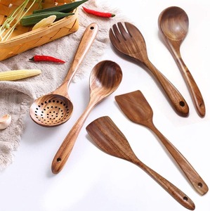 Nouvelle collection de spatules en bois ensemble de cuillères spatules en bois de qualité supérieure mélangeant des outils de cuisson - Product Image 4