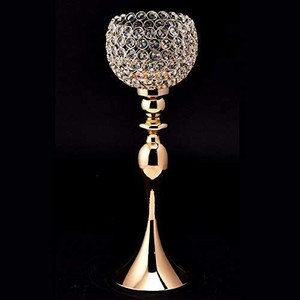 แจกันดอกไม้งานแต่งงานสุดหรูทำด้วยมือสีทองหรูหราทันสมัยพร้อมโลโก้ที่ออกแบบได้เอง - Product Image 5