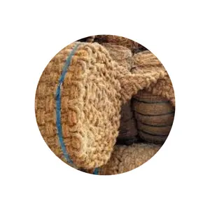 批发椰子椰壳网纤维生态材料纺丝编织粗地毯卷椰子纤维/Ms Thi (+ 84) 988872713