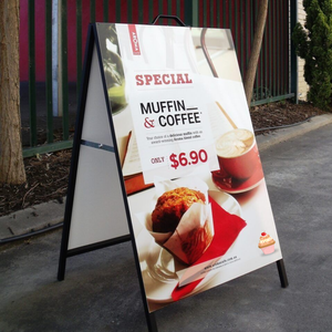 Ngoài trời a-khung biển hiệu/Hai mặt kim loại a-đứng quảng cáo hiển thị/tùy chỉnh UV in dấu hiệu khuyến mãi - Product Image 3