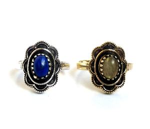 Fashionable New Versatile Stones <b>Rings</b> Moonstone lapislabradorite amethyst Stone Hollow <b>Opening</b> <b>Rings</b> - Product Image 1