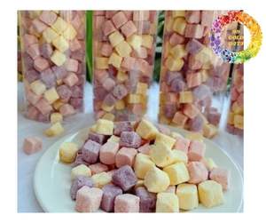 Yaourt lyophilisé aux fruits mélangés en cubes fraise, mangue, myrtille, collation croustillante et savoureuse, qualité supérieure, exportations de yaourt lyophilisé - Product Image 6