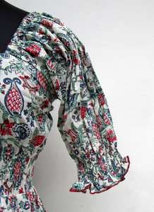 ชุดเดรสแขนยาวผ้าเรยอนทรงหลวมรัดรูปคอวีสำหรับฤดูใบไม้ผลิ2023 - Product Image 2