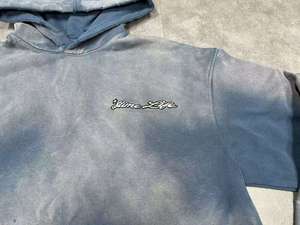 Sweat à capuche court ample et respirant personnalisé, lourd, avec motif en relief 3D, style streetwear anime Harajuku, doublé en polaire pour homme - Product Image 3