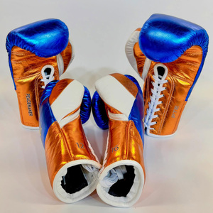 Gants de boxe à lacets d'usine en gros conception personnalisée logo gants de poinçonnage soutien du poignet gant d'entraînement de combat de boxe confortable - Product Image 6