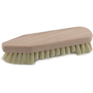 Pointed Front Rounded Back Scrub <b>Brush</b> with Beard Cleaning <b>Brush</b> - Product Image 1