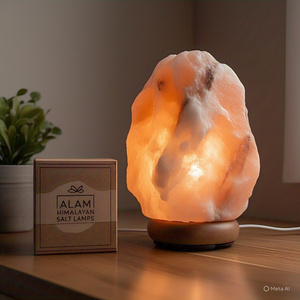 Customized Packing 15-20Kg Organic Natural Himalayan Salt <b>Lamp</b> Feng Shui Cross Flower Angel Design Religious Home Decoration - Product Image 5