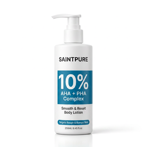 <span class=keywords><strong>Lotion</strong></span> corporelle lissante OEM 14 jours à l'acide hyaluronique et AHA, complexe 10% pour peaux rugueuses et irrégulières, 250ml, exfoliation profonde, marque privée - Product Image 1