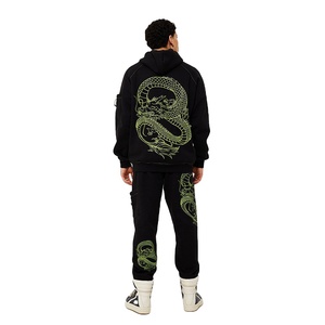 Chándal con cremallera para hombre construido con vellón de rendimiento y personalización de parches de marca para suministro de fábrica - Product Image 4