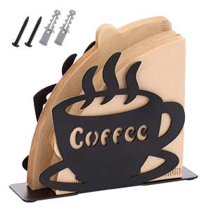 Porte-serviettes en métal forgé, finition noire, élégant, pour la maison et la table à manger, décoratif, fait à la main - Product Image 3