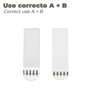 Strisce Adesive con Velcro 19 x 85 mm. Confezione blister da 4 unità - Product Image 3