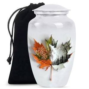 Urne funéraire en aluminium pour cendres humaines - Urne funéraire en métal imprimée de dragons galactiques, vente en gros - Product Image 2