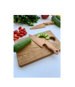 Haute qualité bois fromage beurre épandeur fourchettes poignée couteau à fromage ensemble avec boîte personnaliser produit d'emballage - Product Image 4