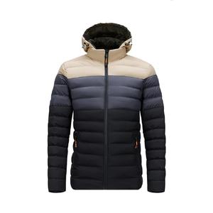 Abrigo de lona acolchado de invierno ajustado con logotipo personalizado para hombre, chaqueta de abrigo informal colorida con forro de poliéster suave y transpirable - Product Image 5