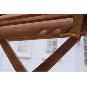 QUALITEAK Natural Teak Modern Foot <b>Stool</b>-Eco-Friendly Durable Waterproof & <b>Folding</b> Design Price - Product Image 5