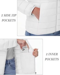 Chaqueta acolchada de invierno con cuello levantado para mujer - Product Image 2