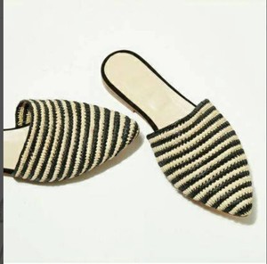 Moroccan Handmade <b>Shoes</b> Made of Natural Raffia, and Soles Real Leather - Product Image 1