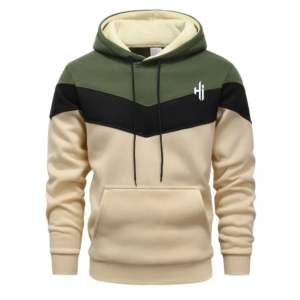 Vente en gros de sweat à capuche en molleton de coton 100% pour hommes, logo personnalisé, éponge française, pull d'hiver surdimensionné avec poche, capuche solide - Product Image 5