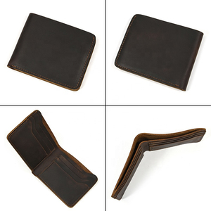 Cartera de Cuero Genuino Marrón Oscuro Vintage para Hombre, Tarjetero Duradero con Forro de Poliéster, Multifuncional, Gran Capacidad para Efectivo - Product Image 5