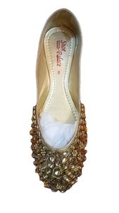 Fabriqués à la main dames Khussa chaussures traditionnelles indiennes Punjabi Jutti pour femmes pakistanais Khussa chaussures perlées femmes Khussa - Product Image 5
